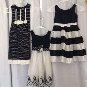 Three girls dresses